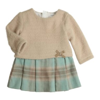 GYMP JURK LARISSA GREEN BEIGE