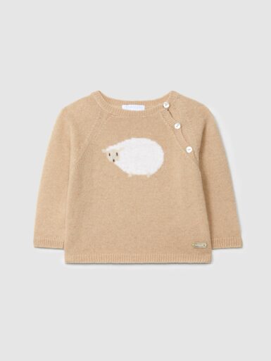 LARANJINHA GEBREIDE TRUI MET PRINT CAMEL