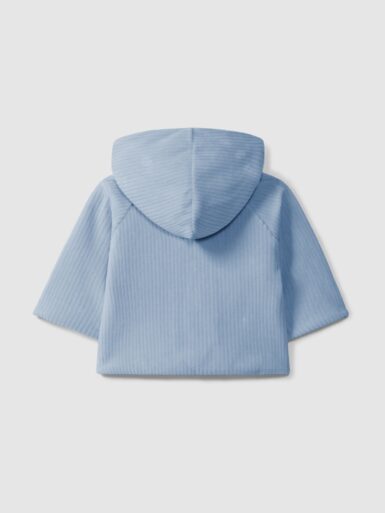 LARANJINHA JASJE IN ZACHT RIBFLUWEEL MET KAP BLUE