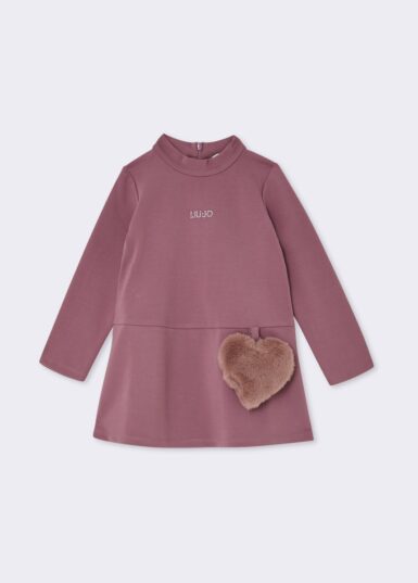 LIU JO KLEEDJE SOFT ORHID MET HARTJES HANGER