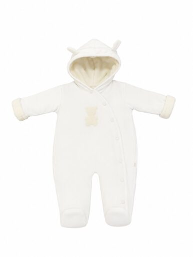 LIVING NATURE ONESIE WINTER VELOURS ECRU