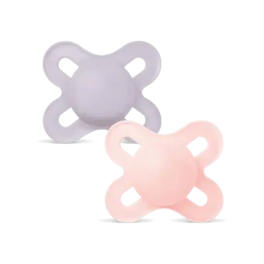 MAM ORIGINAL START FOPSPEEN SILICONE 0-2M PINK/LILAC 2ST