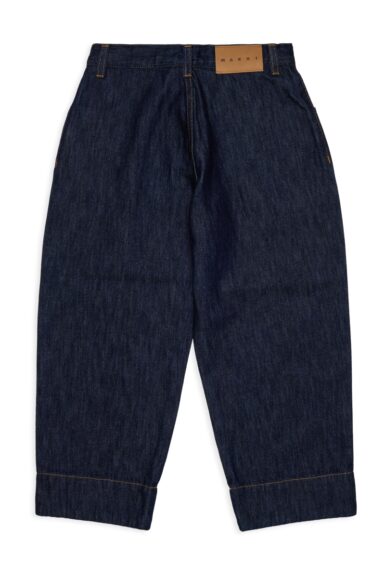 MARNI BALLOON JEANS MET CONTRASTERENDE STIKSELS DARK BLUE