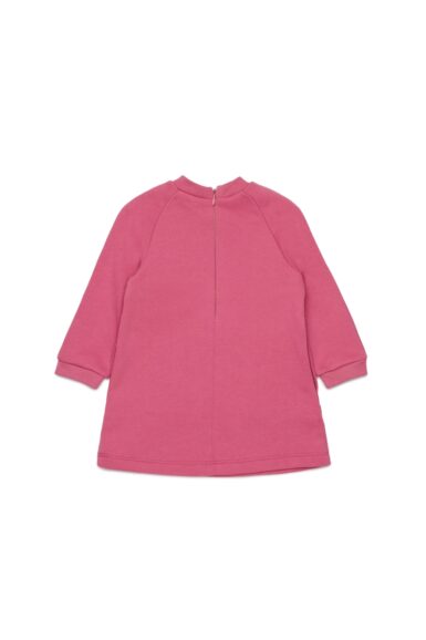 MARNI SWEATERJURK MET OPGESTIKTE ZAKKEN PINK