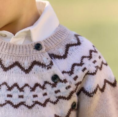 TARTINE ET CHOCOLAT SWEATER WOOL JACQUARD MOKA