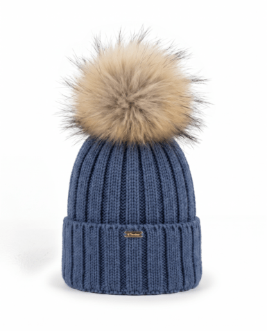 IL TRENINO MUTS DENIM POMPON NATUREL