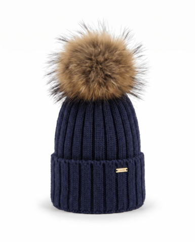 IL TRENINO MUTS INDIGO PONPON NATUREL