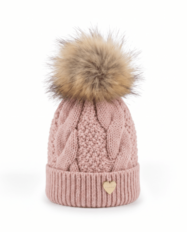 IL TRENINO MUTS KABEL OLD PINK POMPON NATUREL