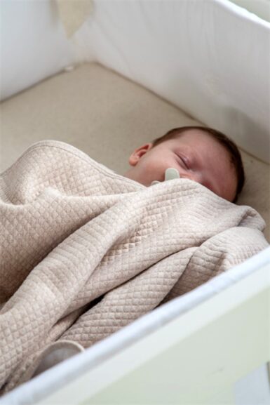 LIVING NATURE DEKEN DAVID LOSANGE/FLEECE CAMEL - BEIGE