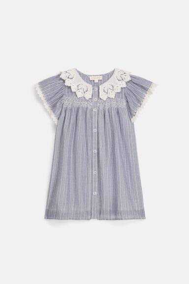 LOUISE MISHA KLEEDJE ARLINA BLUE COAST STRIPES LOUISE MISHA KLEEDJE ARLINA BLUE COAST STRIPES