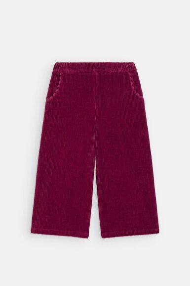 LOUISE MISHA RIB FLUWEEL BROEK BURGUNDY