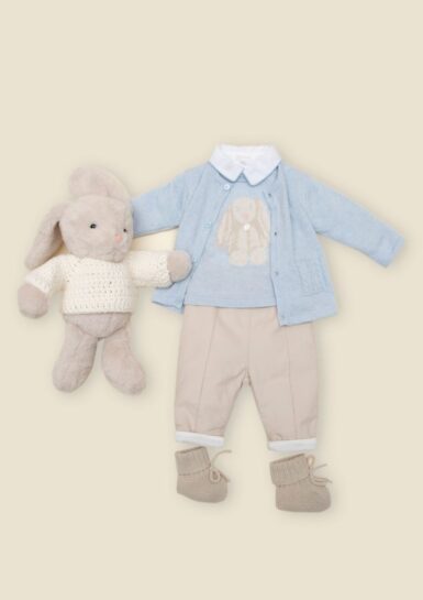 PATACHOU BROEK IN EEN FIJNE ZACHTE RIBFLUWEEL BEIGE