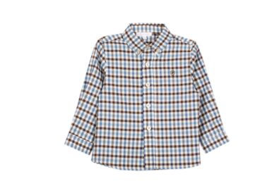 PATACHOU GERUIT HEMD BLUE BROWN