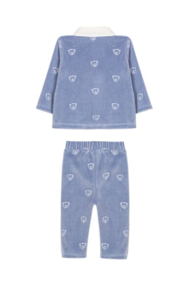 PATACHOU SETJE MET TEDDYBEERAPPLICATIE BLUE INDIGO