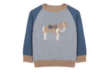 PATACHOU TRUI MET PAARD BLUE