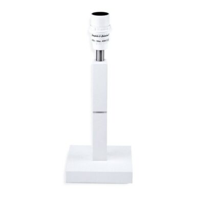 THEOPHILE EN PATACHOU COTTON WHITE VOET SCHEMERLAMP VIERKANT - WIT