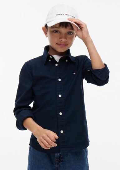 TOMMY HILFIGER HEMD OXFORD DARK BLUE