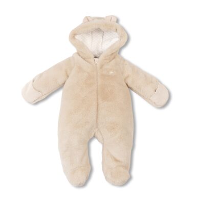 FIRST BERENPAKJE TEDDY KAP + OORTJES SAND
