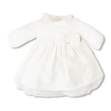 FIRST KLEEDJE VOILE KANT + STRIK OFF WHITE