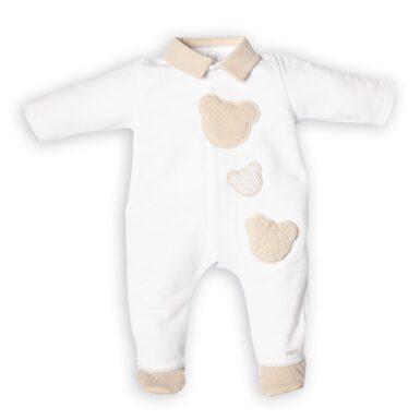FIRST KRUIPPAKJE 3 TEDDY BEARS WHITE - BEIGE
