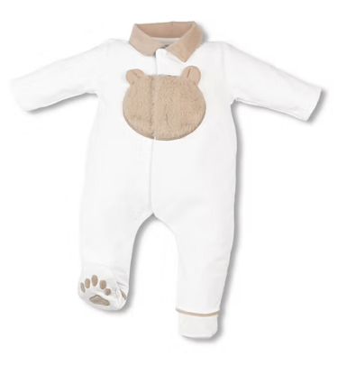 FIRST KRUIPPAKJE MET BERENPOOTJES WHITE BEIGE