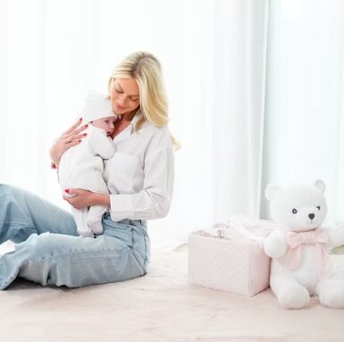 FIRST TEDDYBEER ZOE LINEN PINK