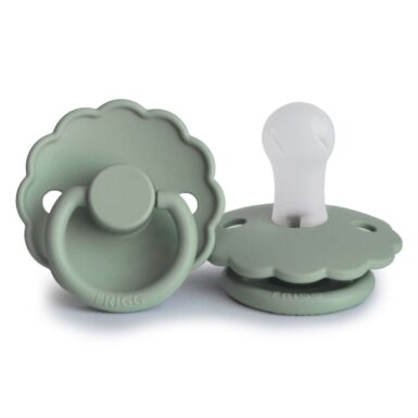 FRIGG DAISY FOPSPEEN SILICONE 0-6 MAAND SAGE - GREEN