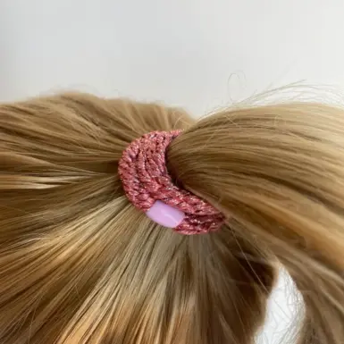 KKNEKKI HAARBAND OLD PINK GLITTER
