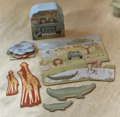 LITTLE DUTCH 6 PUZZELS SAFARI FRIENDS