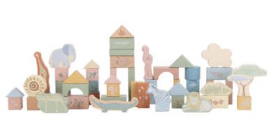 LITTLE DUTCH SAFARI FRIENDS HOUTEN BOUWBLOKKEN - GROEN