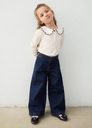 MAYORAL JEANSBROEK MET WIJDE PIJPEN DARK BLUE