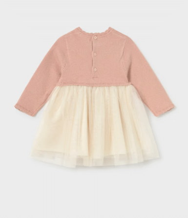 MAYORAL JURK MET GLITTER EN TULE PINK