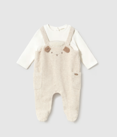 MAYORAL KRUIPPAKJE CORDUROY BEIGE OFF WHITE