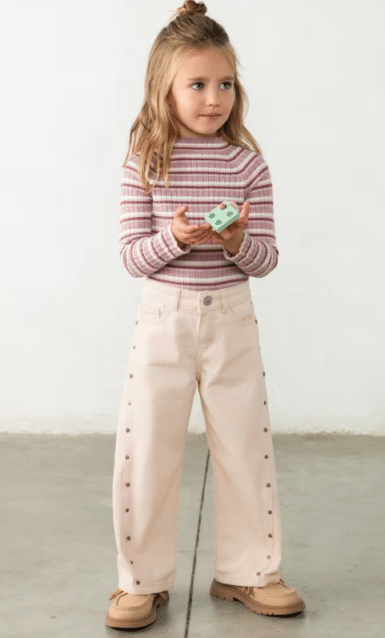 MAYORAL TWILL BROEK MET DETAIL LIGHT BEIGE