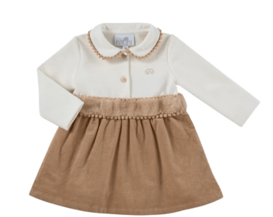 NATINI KLEEDJE DOTTY OFF WHITE - BEIGE