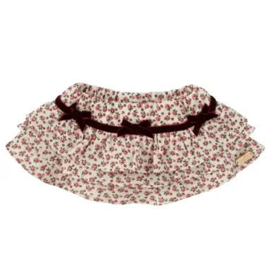 NATINI ROKJE MET BROEKJE FLORANCE CREME - BORDEAUX