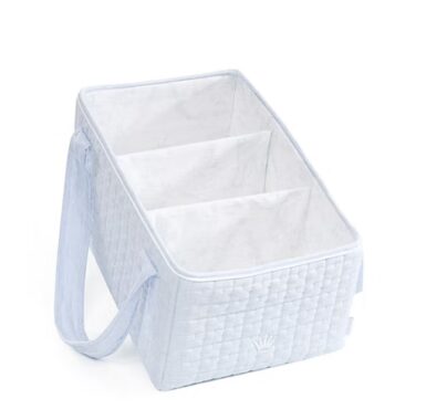 FIRST DRAAGBAAR VERZORGINGSMANDJE LINEN BLUE