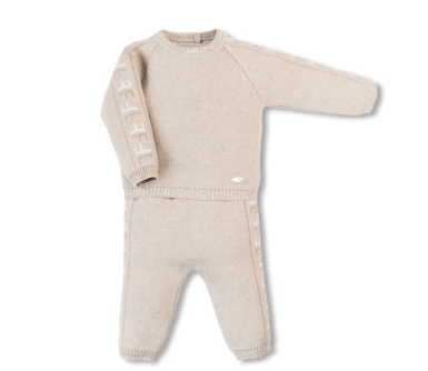 FIRST GEBREID SETJE SWEAT-BROEKJE SIGNATURE SAND
