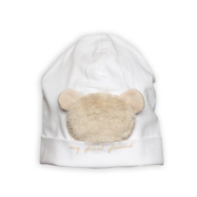 FIRST MUTS TEDDY BEAR FUR WHITE/BEIGE