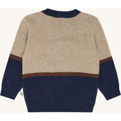 HUST & CLAIRE TRUI AUTOMOTIEF BEIGE / BLUE