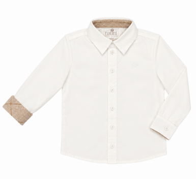 NATINI HEMDJE CAS SQUARE OFF WHITE