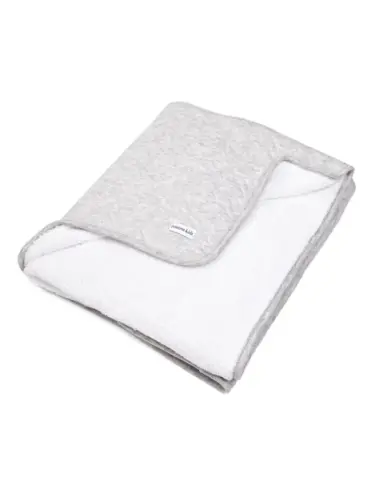 POETREE CHEVRON LIGHT GREY MELANGE BEDDEKEN 100X140CM - GRIJS