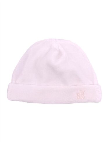 POETREE VELOURS BABY MUTSJE SOFT PINK - WIT