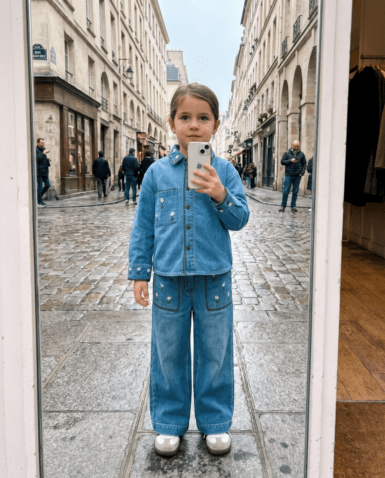 STELLA MCCARTNEY JEANSBROEK MET BLOEMEN