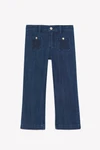 TARTINE ET CHOCOLAT BROEK MET BORDUURSEL DENIM