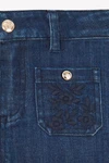 TARTINE ET CHOCOLAT BROEK MET BORDUURSEL DENIM