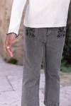 TARTINE ET CHOCOLAT JEANSBROEK MET BORDUURSEL GREY