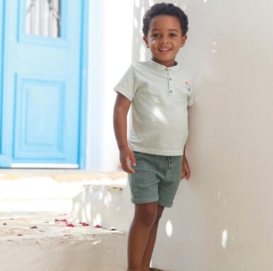 TARTINE ET CHOCOLAT SHORT KHAKI COTTON