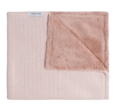BABY'S ONLY BABYDEKEN TEDDY DAWN BLUSH/ECRU 70X95CM
