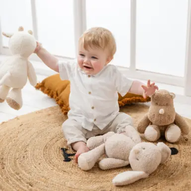 NATTOU TEDDY KNUFFEL NEUSHOORN BEIGE